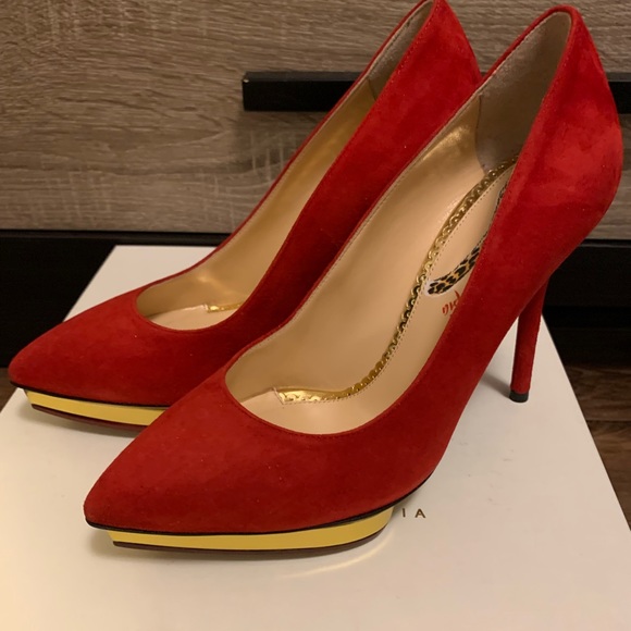 Charlotte Olympia red pumps - Picture 2 of 4